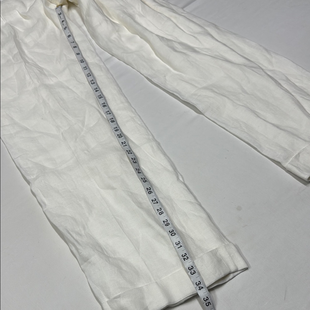 Ralph Lauren Purple Label collection women's Stamford Pleated 100% Linen Pant - Picture 11 of 16